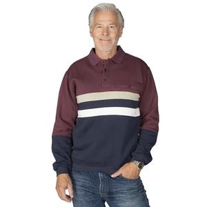 Classics by Palmland Classic Fit Colorblock Banded Long Sleeve Pullover Size XL
